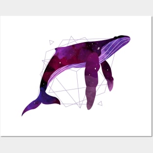 space whale Posters and Art